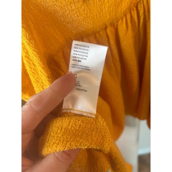 URBAN OUTFITTERS Women's Marigold Cutout Babydoll TANK Large NEW - Picture 7 of 7